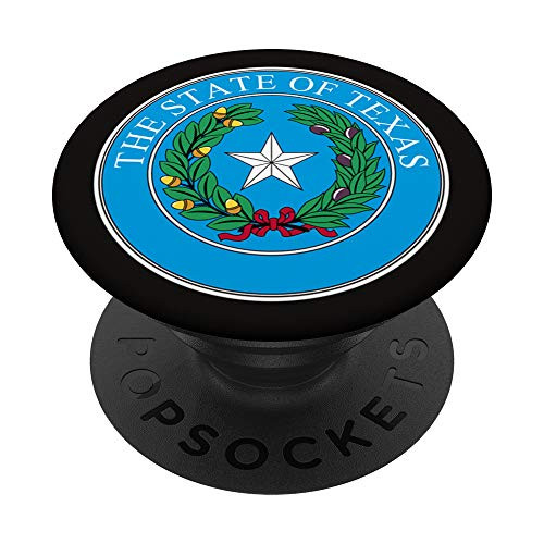 State of Texas Seal Flag - I Love my Home Country PopSockets Grip and Stand for Phones and Tablets