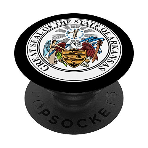 State of Arkansas Seal Flag - United States of America USA PopSockets Grip and Stand for Phones and Tablets
