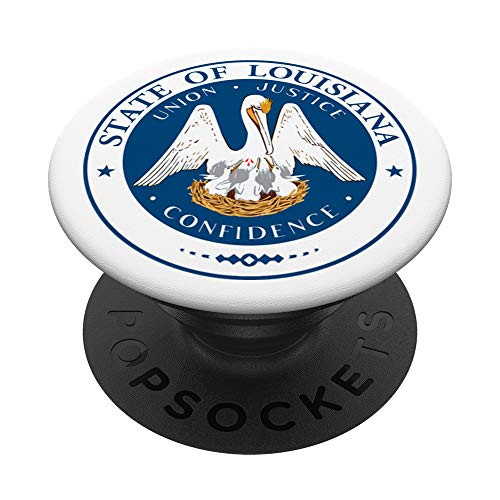 State of Louisiana Seal Flag - United States USA PopSockets Grip and Stand for Phones and Tablets