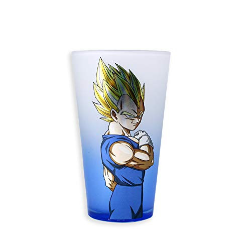 Officially Licensed Dragon Ball Z Super Saiyan Goku 16-Ounce Blue Pint Glass