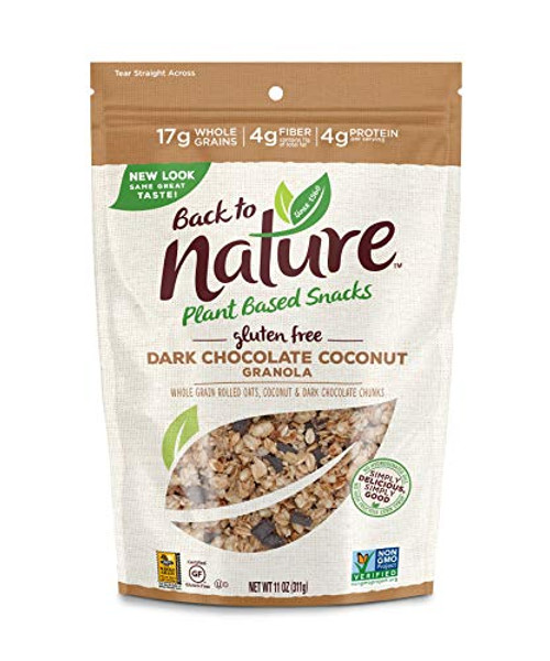 Back to Nature Gluten Free Granola Non-GMO Dark Chocolate Coconut 11 Ounce -Pack of 6- -Packaging May Vary- Back to Nature Gluten Free Granola Non-GMO Dark Chocolate Coconut 11 Ounce -Pack of 6- -Packaging May Vary-