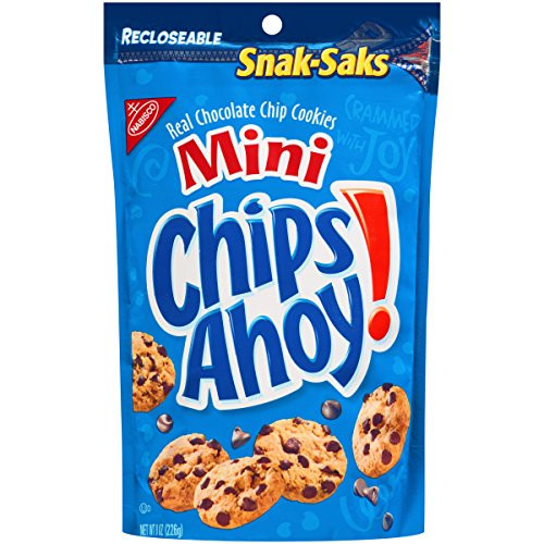 Mini CHIPS AHOY Original Chocolate Chip Cookies  1 Snak-Sak -8 oz--
