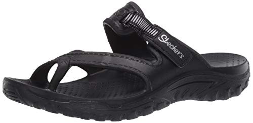 Skechers Womens Cali Gear Sandal  Black-Black  11 M US