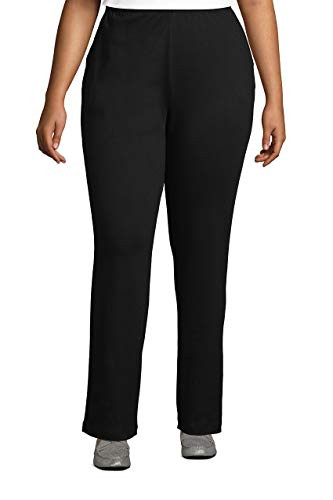 Lands End Women s Sport Knit Pants Black Plus 1x