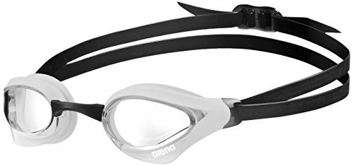 Arena Cobra Core Swim Goggles for Men and Women  Clear-White-Black  Non-Mirror Lens