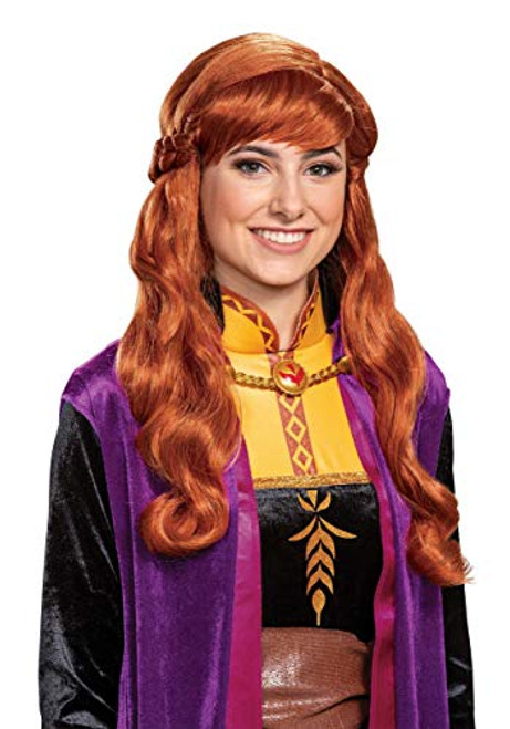 Disguise Frozen 2 Adult Anna Wig Standard Brown Disguise Frozen 2 Adult Anna Wig Standard Brown