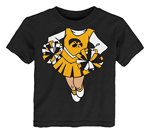 NCAA Iowa Hawkeyes Infant Dream Cheerleader Short Sleeve Tee  Black 12 Months NCAA Iowa Hawkeyes Infant Dream Cheerleader Short Sleeve Tee  Black 12 Months