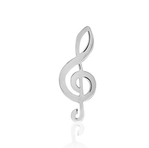 WithLoveSilver Sterling Silver Music Note G Clef Musician Melody Brooch Pin