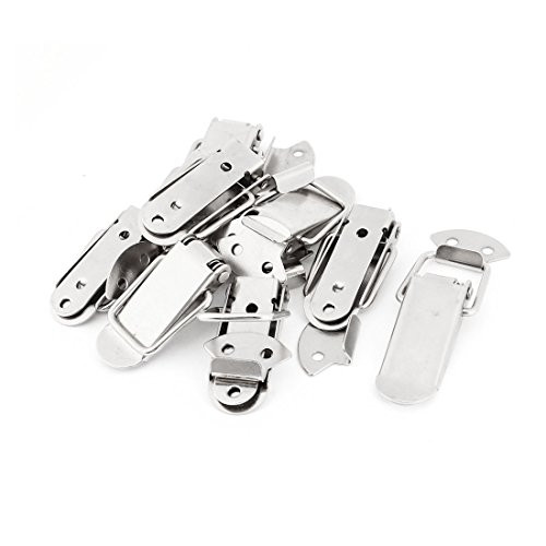 Uxcell Hardware Chests Boxes Spring Loaded Toggle Latch Catch Hasp, 10-Pack