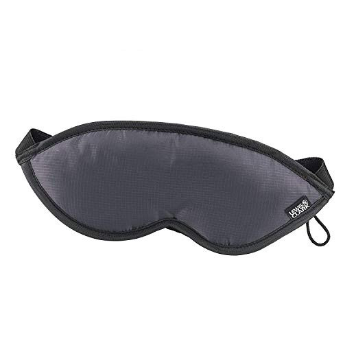 Lewis N- Clark Comfort Eye Mask - Sleep Aid to Block Light for Travel  Airplane  Hotel  Airport  Insomnia - Headache Relief with Adjustable Straps  Gr