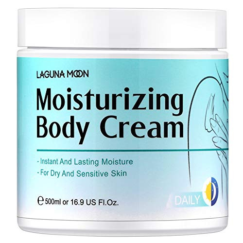 Body Cream for Skin Moisturize  Anti-aging  Instant Moisturize Body Butter with Hyaluronic Acid  Jojoba Oil  Shea Butter  Lagunamoon  500ml-16-9 oz