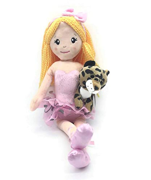 The Petting Zoo Ballerina Doll with Small Cheetah Stuffed Animal- Great Gifts for Girls Blonde Hair-17 Inches The Petting Zoo Ballerina Doll with Small Cheetah Stuffed Animal- Great Gifts for Girls Blonde Hair-17 Inches