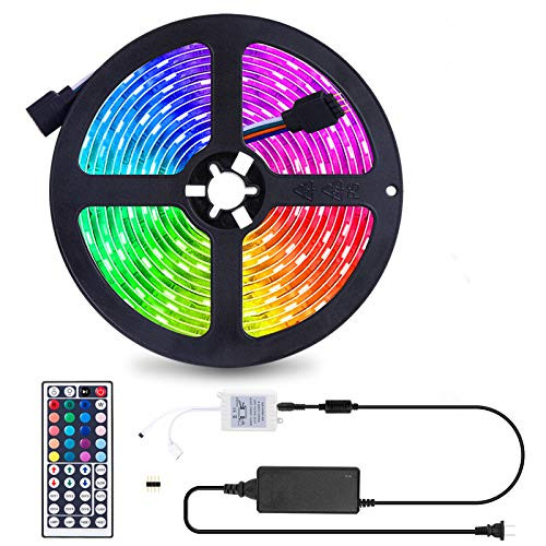 Led Strip Lights 16-4Ft Waterproof RGB LED Light Strip 5050 300LEDs Flexible LED Tape Lights Color Changing for Home Bedroom Bar TV Backlight Ki Led Strip Lights 16-4Ft Waterproof RGB LED Light Strip 5050 300LEDs Flexible LED Tape Lights Color Changing for Home Bedroom Bar TV Backlight Ki