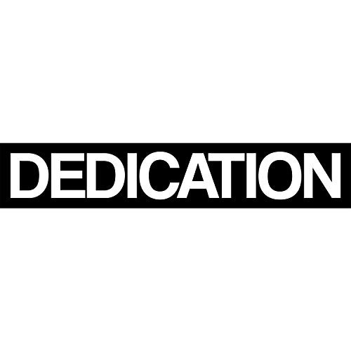 My Vinyl Story - DEDICATION - Motivational Large Gym Wall Decal Quote for Home Gym Workout Motivational Wall Art Decor Vinyl Removable Sticker