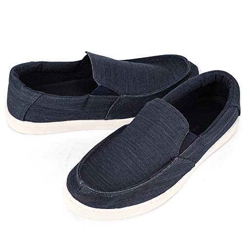 ALEADER Slip On Shoes Men  Casual Boat Shoes Loafers for Walking Navy 7 M US