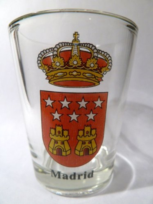 Madrid Spain Coat Of Arms Shot Glass Madrid Spain Coat Of Arms Shot Glass