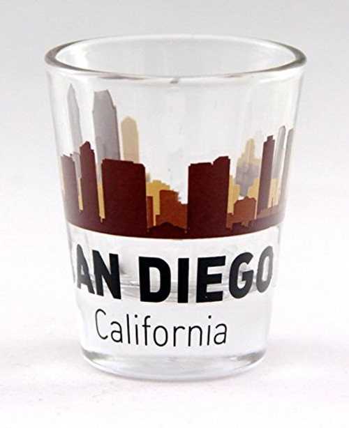 San Diego California Sunset Skyline Shot Glass San Diego California Sunset Skyline Shot Glass