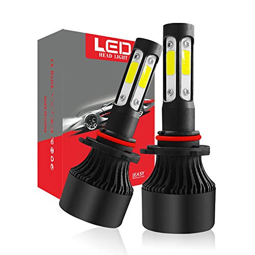 A-Partrix 9006 HB4 LED Headlight Bulb 4 side 6000K 36W 8000 Lumens Xenon White Extremely Bright All-in-One Conversion Kit-2 Packs -9006-HB4-