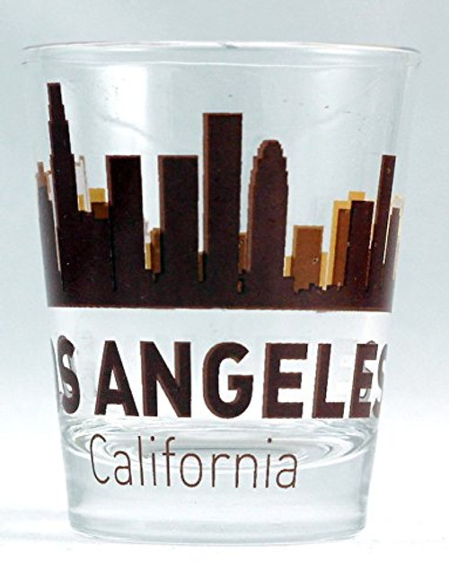 Los Angeles California Sunset Skyline Shot Glass Los Angeles California Sunset Skyline Shot Glass