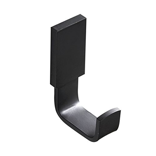 Aothpher Towel Hook Single Coat Robe Clothes Hook Heavy Duty Wall Hook for Bathroom Kitchen Bedroom  Office Wall Mounted  Matte Black