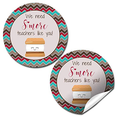 SMore Teachers Like You Teacher Appreciation Thank You Sticker Labels  40 2 Party Circle Stickers by AmandaCreation  Great for Envelope Seals and Gift