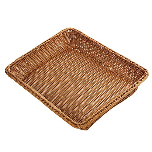 Wicker Bread Basket-Woven Tabletop Food Fruit Vegetables Serving Basket, Restaurant Serving,Brown Wicker Bread Basket-Woven Tabletop Food Fruit Vegetables Serving Basket, Restaurant Serving,Brown