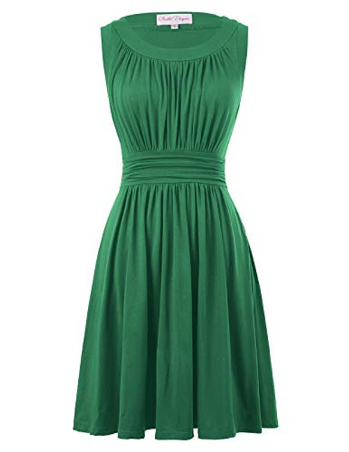 Belle Poque Womens Flared Cocktail Wedding Dress Knee Length Size M Green BP289-8 Belle Poque Womens Flared Cocktail Wedding Dress Knee Length Size M Green BP289-8