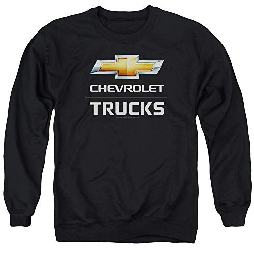 Chevrolet Trucks Unisex Adult Crewneck Sweatshirt for Men and Women  Large Black