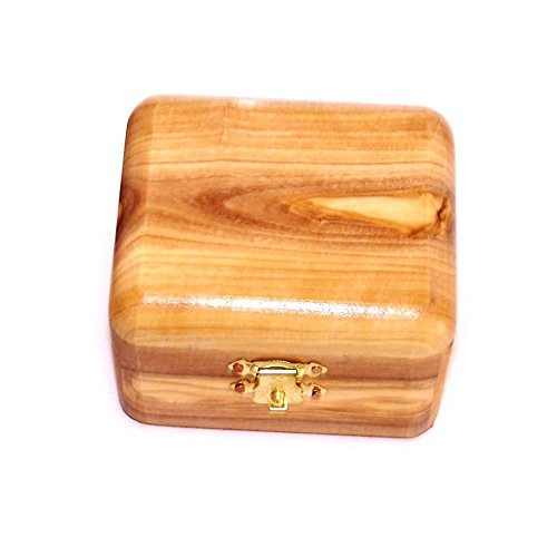Handcarved Holy Land Olive Wood Rosary Jewelry Box by Bethlehem Gifts TM (Regular) Handcarved Holy Land Olive Wood Rosary Jewelry Box by Bethlehem Gifts TM (Regular)