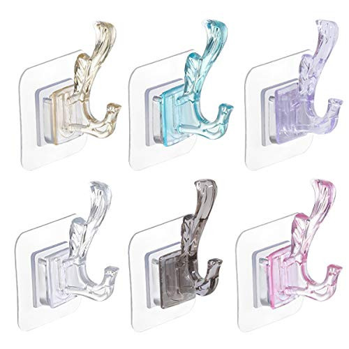 Laigoo 12 Pack Bird Wall Hooks Adhesive?Towel Hooks for Bathroom Organizer Self Adhesive Coat Hooks Wall Sticky Hanger