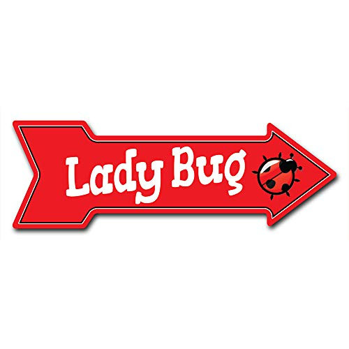 SignMission Decal Art Ladybug Decal Indoor-Outdoor Decor 24 Directional Sticker Vinyl Wall Decals