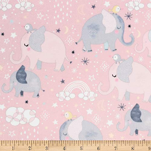 Shannon Fabrics Shannon Studio Digital Minky Cuddle Mama and Me Fabric  Pink