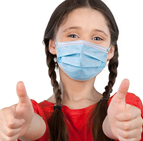 eZthings Childrens Disposable Face Mask for Personal Protective Safety -50 Kids Masks- eZthings Childrens Disposable Face Mask for Personal Protective Safety -50 Kids Masks-