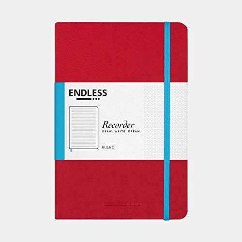 Endless Recorder Tomoe River A5 Notebook - Crimson Sky -red- - 192 Pages - Ruled