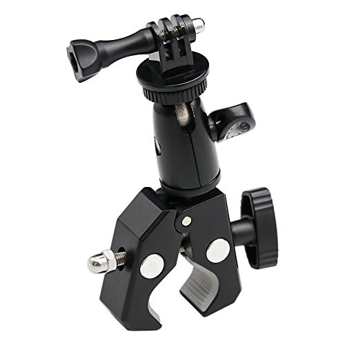 EXSHOW Camera Motorcycle Mount for Gopro 360 Rotation Metal Action Camera Clamp Holder with 1-4-20 Thread for Moto Bike Bicycle Handlebar for GoPro EXSHOW Camera Motorcycle Mount for Gopro 360 Rotation Metal Action Camera Clamp Holder with 1-4-20 Thread for Moto Bike Bicycle Handlebar for GoPro