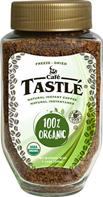 Cafe Tastle 100% Organic Instant Coffee, 7.14 Ounce