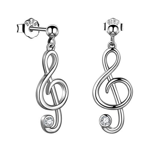 Treble Clef Musical Note Earrings for Women Girls Boho Earrings 925 Sterling Silver Music Note Treble G Clef Dangle Earrings Musician Music Lover Earr Treble Clef Musical Note Earrings for Women Girls Boho Earrings 925 Sterling Silver Music Note Treble G Clef Dangle Earrings Musician Music Lover Earr