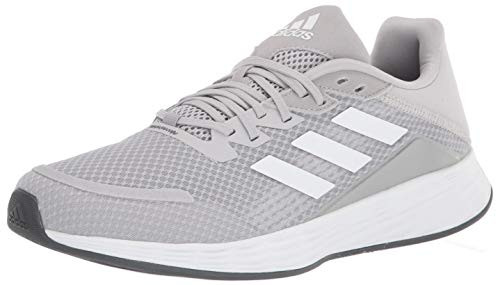 adidas Mens Duramo Superlite Running Shoe  Grey-White-Grey  9