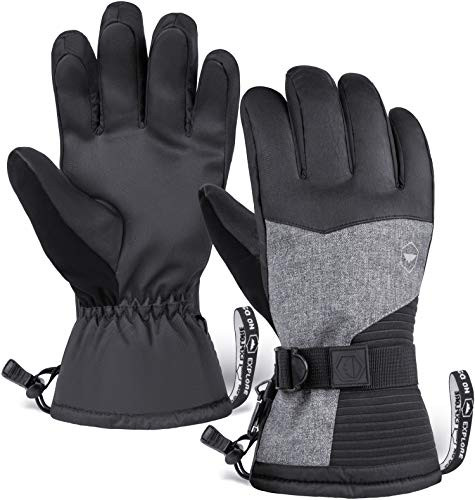 Ski and Snow Gloves - Waterproof and Windproof Winter Snowboard Gloves for Cold Weather Skiing and Snowboarding for Men and Women