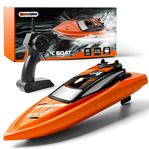 Gizmovine Remote Control Boats for Pools and Lakes 2-4GHz High Speed RC Boats for Kids Adventure Racing Boat Toys for Boys Gizmovine Remote Control Boats for Pools and Lakes 2-4GHz High Speed RC Boats for Kids Adventure Racing Boat Toys for Boys