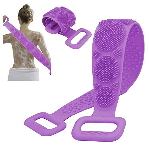 Silicone Bath Body Scrubber 34 Long Back Scrubber for Shower Exfoliating Bath Body Brush for Men and Women Back Washer for Shower Shower Scrubber Silicone Bath Body Scrubber 34 Long Back Scrubber for Shower Exfoliating Bath Body Brush for Men and Women Back Washer for Shower Shower Scrubber