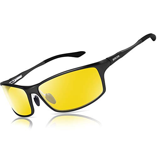 Bircen Night Vision Glasses for Driving HD Anti Glare Al-Mg Frame Night Driving Glasses for Men and Women Bircen Night Vision Glasses for Driving HD Anti Glare Al-Mg Frame Night Driving Glasses for Men and Women