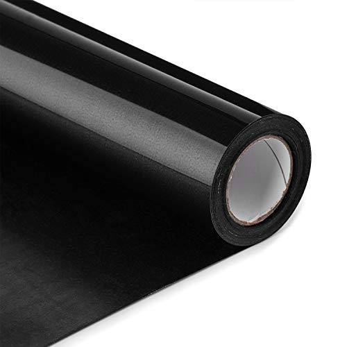 PU HTV Vinyl Rolls - 12 Inch × 10 Feet Heat Transfer Vinyl  Easy Cut and Weed Compatible with Cameo Silhouette and Cricut  Iron on Vinyl for Design DIY T-