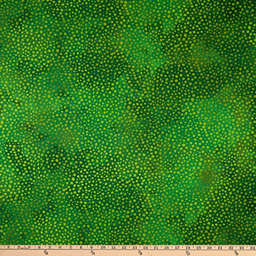 In The Beginning Digital Safari Spots and Dots Green Quilt Fabric By The Yard