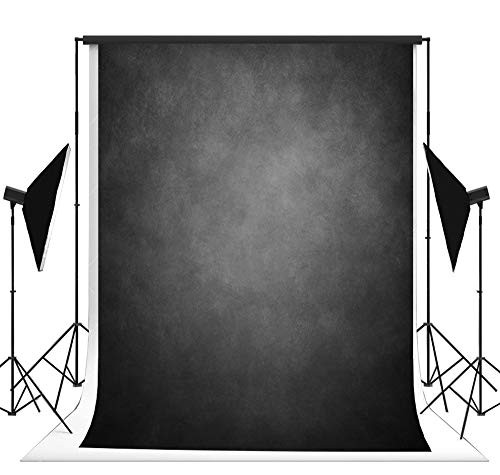 5x7ft Microfiber Soft Fabric Gray Black Abstract Photography Backdrop Portrait Photo Background Photo Studio Booth Props Backdrop for Photoshoot