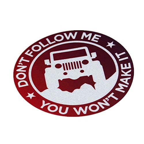 2PCS Vehicle Auto Window Sticker Decals 4x4 Off Road GS Adventure Do Not Follow Me You Wont Make IT Sticker 11cm
