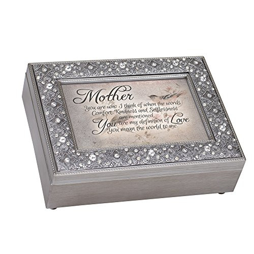 Cottage Garden Mother Love Filigree Jewel Bead Silver Tone Music Box Plays Wind Beneath My Wings Cottage Garden Mother Love Filigree Jewel Bead Silver Tone Music Box Plays Wind Beneath My Wings