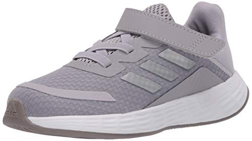 adidas unisex baby Duramo Sl Running Shoe  Grey-Silver-Light Orange  9-5 Toddler US