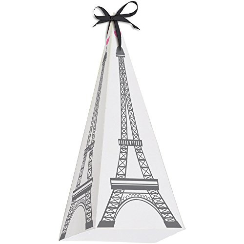 Creative Converting Party in Paris Favor Box Supplies, Multicolor