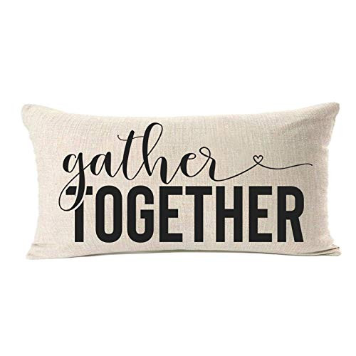 MFGNEH Gather Together Thanksgiving Decor Pillow Covers 12x20 Thanksgiving Decorations Throw Pillow Case Cushion Covers for Couch Thanksgiving Gifts MFGNEH Gather Together Thanksgiving Decor Pillow Covers 12x20 Thanksgiving Decorations Throw Pillow Case Cushion Covers for Couch Thanksgiving Gifts
